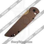 Protech - POTR-3.04 - Preowned TR-3 Sandhawk - Automatic Knife - CPM MagnaCut Bronzed Spear Point - Aluminum - Brown - Image 3
