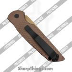 Protech - POTR-3.04 - Preowned TR-3 Sandhawk - Automatic Knife - CPM MagnaCut Bronzed Spear Point - Aluminum - Brown - Image 4