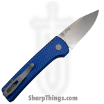 ProTech - RCS1105-Blue - Ramon Chavez Scapegoat - Automatic Knife - CPM MagnaMax Stonewash Clip Point - Carbide Aluminum - Blue - Image 2