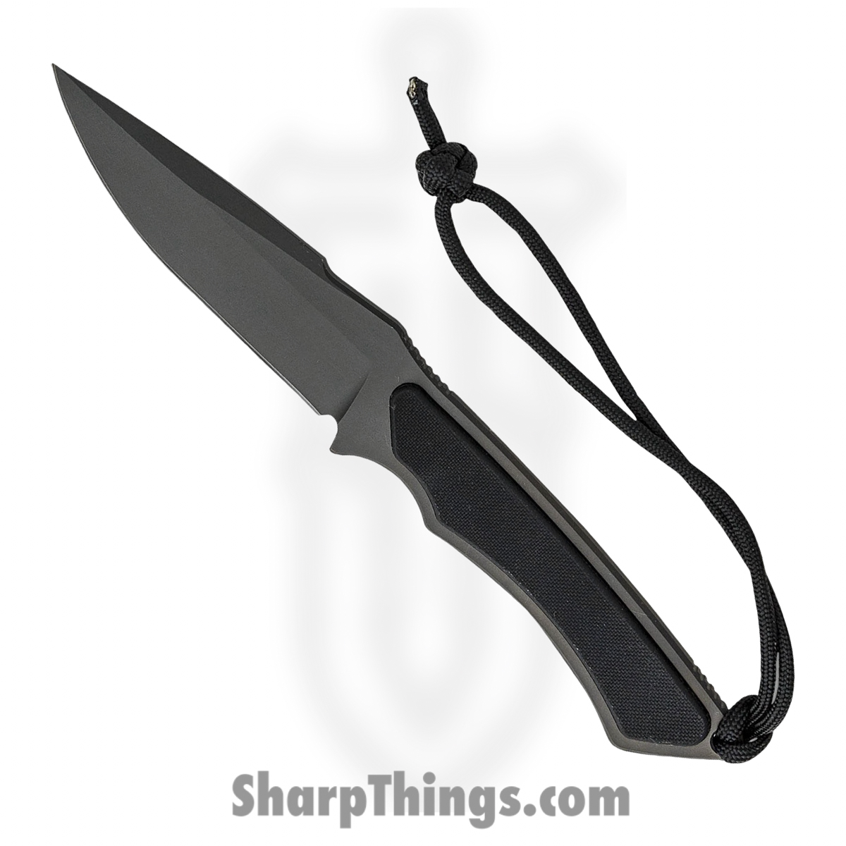 SB17BKBKKYBK_1.jpg Spartan Blades - SB17BKBKKYBK - Phrike - Fixed Blade Knife - CPM Stainless Coated Swedged Drop Point - G10 - Black - Image 1