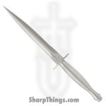 Spartan Blades - SB60SSSSKYBK - Spartan Ronin F/S - Fixed Blade Knife - CPM Stainless Satin D/E Dagger - Stainless Steel - Silver