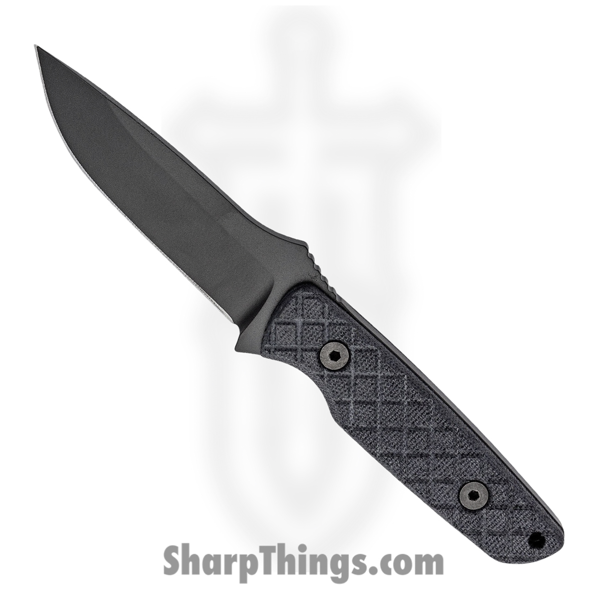 SBSL004BKBK_1.jpg Spartan Blades - SBSL004BKBK - Alala - Fixed Blade Knife - 1095 Cro-Van Coated Drop Point - Canvas Micarta - Black - Image 1