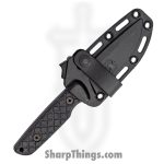 Spartan Blades - SBSL004BKBK - Alala - Fixed Blade Knife - 1095 Cro-Van Coated Drop Point - Canvas Micarta - Black - Image 3