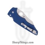Spyderco - SC253GPCBL - Yojumbo - Folding Knife - CPM-SPY27 Satin Wharncliffe - G10 - Blue - Image 4