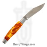 Jack Wolf Knives - STOCK-01-KIR-ROOT - Gateway Stockman - Folding Knife - 14C28N Satin Stockman - Kirinite - Root Beer - Image 2