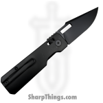 Vero Engineering - VE-AuBkBkDP - Aura - Folding Knife - 14C28N Coated Drop Point - Aluminum - Black - Image 2