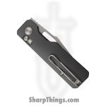 Vero Engineering - VE-AuSWGrDP - Aura - Folding Knife - 14C28N Stonewash Drop Point - Aluminum - Grey - Image 3