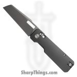 Vero Engineering - VE-AuSWGrTA - Aura - Folding Knife - 14C28N Stonewash Talon - Aluminum - Grey