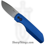 ProTech - VERO2101-Blue MM - Vero Synapse 2 - Automatic Knife - CPM MagnaMax Stonewash Spear Point - Aluminum - Blue