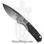 Vosteed - VOSA2238 - Psyop 299 - Folding Knife - S35VN Satin Drop Point - Glow Micarta - Brown