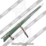 Swordier - POSWMZ-1012 - "Rangers's Oath" Longsword - 65Mn Spring Steel Satin DE - Leather - Green - Image 9