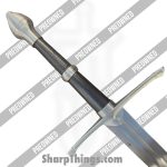 Swordier - POSWMZ-1012 - "Rangers's Oath" Longsword - 65Mn Spring Steel Satin DE - Leather - Green - Image 4