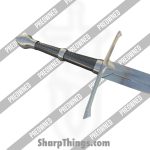 Swordier - POSWMZ-1012 - "Rangers's Oath" Longsword - 65Mn Spring Steel Satin DE - Leather - Green - Image 6