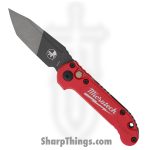 Microtech - 1136-1MWS - L.U.D.T. Gen III SS - Automatic Knife - M390MK Two Tone Tanto - "Milwaukee" Aluminum - Red