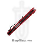 Microtech - 1136-1MWS - L.U.D.T. Gen III SS - Automatic Knife - M390MK Two Tone Tanto - "Milwaukee" Aluminum - Red - Image 5
