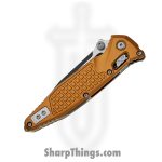 Microtech - 160RL-1FRTA - Socom - Folding Knife - M390MK Coated Clip Point - Frag Aluminum - Tan - Image 3