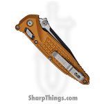 Microtech - 160RL-1FRTA - Socom - Folding Knife - M390MK Coated Clip Point - Frag Aluminum - Tan - Image 4