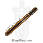 Microtech - 160RL-1FRTA - Socom - Folding Knife - M390MK Coated Clip Point - Frag Aluminum - Tan - Image 5
