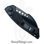 Microtech - 166-1DLCTSH - Hawk Auto Shadow - Automatic Knife - M390MK DLC Hawkbill - 6061-T6 Aluminum - Black - Image 6