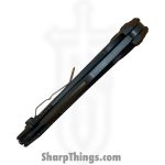 Microtech - 166-1DLCTSH - Hawk Auto Shadow - Automatic Knife - M390MK DLC Hawkbill - 6061-T6 Aluminum - Black - Image 8