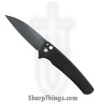 ProTech - 5336-LTD - Malibu Limited - Folding Knife - MagnaMax Coated Wharncliffe - "Dragon Scale" Aluminum - Black