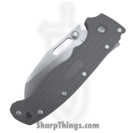 Demko Knives - DEMAD205F23GY - AD 20.5 - Folding Knife - AUS-10A Stonewash Sharks Foot - Grivory - Grey - Image 3