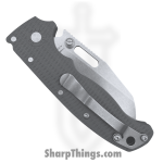 Demko Knives - DEMAD205F23GY - AD 20.5 - Folding Knife - AUS-10A Stonewash Sharks Foot - Grivory - Grey - Image 4