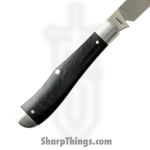 Jack Wolf Knives - EUREK-01-EBONY - Eureka - Folding Knife - 14C28N Satin Spey - Ebony Wood - Black - Image 2