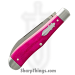 Jack Wolf Knives - EUREK-01-SMT-PUR-BON - Eureka - Folding Knife - 14C28N Satin Spey - Bone - Purple - Image 2