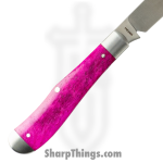 Jack Wolf Knives - EUREK-01-SMT-PUR-BON - Eureka - Folding Knife - 14C28N Satin Spey - Bone - Purple - Image 3