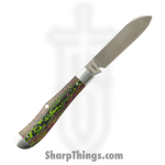 Jack Wolf Knives - EUREK-01-CC-WAT-SUG - Eureka - Folding Knife - 14C28N Satin Spey - Camo Carbon - Watermelon Sugar