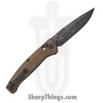 Hogue Knives - HO24453 - Mysto Earth - Folding Knife - CPM MagnaCut Stonewash Clip Point - Browns Point Richlite - Brown - Image 2