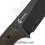 Kizer Cutlery - KI1135A2 - Field Mouse - Fixed Blade Knife - 3 Layer Composite Steel Acid Wash Sheepsfoot - Glow Canvas Micarta - Brown - Image 5