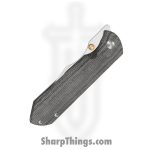 Kizer Cutlery - KI4784A2 - Harpoon - Folding Knife - ELMAX Satin Drop Point - Titanium Norplex UltreX Micarta - Gray Black - Image 5