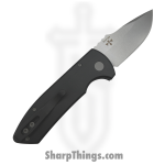 ProTech - LG405 - Les George Short Bladed Rockeye - Automatic Knife - S35VN Stonewash Drop Point - Aluminum - Black - Image 2