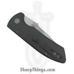 ProTech - LG405 - Les George Short Bladed Rockeye - Automatic Knife - S35VN Stonewash Drop Point - Aluminum - Black - Image 4