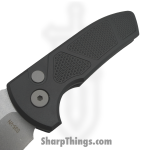 ProTech - LG405 - Les George Short Bladed Rockeye - Automatic Knife - S35VN Stonewash Drop Point - Aluminum - Black - Image 5