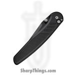 ProTech - PN1103 - Avalon - Folding Knife - CPM MagnaCut Coated Drop Point - Knurled Aluminum - Black - Image 3