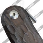Fox Knives - POBB-30 - Preowned FX-R10 - Folding Knife - N690 Polished Satin Drop Point - Zircote Wood - Brown - Image 7