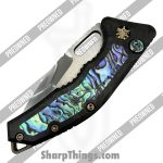 Heretic Knives - POBB-31 - Preowned Medusa Custom HCUSTOM-106 - Automatic Knife - ELMAX Mirror Polish Tanto - Abalone - Abalone|Bronze - Image 3