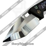 Heretic Knives - POBB-31 - Preowned Medusa Custom HCUSTOM-106 - Automatic Knife - ELMAX Mirror Polish Tanto - Abalone - Abalone|Bronze - Image 5
