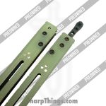 HOM Designs - POBB-32 - Preowned Basilisk-R - Balisong - 154CM Black Recurve - G-10 - Black - Image 4