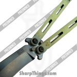 HOM Designs - POBB-32 - Preowned Basilisk-R - Balisong - 154CM Black Recurve - G-10 - Black - Image 5