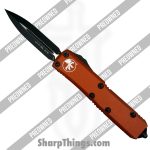 Microtech - POBB-35 - Preowned UTX-85 Gen II - OTF Auto - 204P Black PVD D/E - Aluminum - Orange