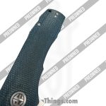 Petrified Fish - POBB-39 - Preowned Victor PFP03 - Folding Knife - K110 Satin Clip Point - Micarta - Blue - Image 6