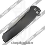 Protech - POBB-41 - Preowned Malibu RT 5201 - Folding Knife - 20CV Stonewash Reverse Tanto - Aluminum - Black - Image 3