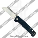 QSP - POBB-42 - Preowned Penguin LL - Folding Knife - D2 Satin Sheepsfoot - Micarta - Blue