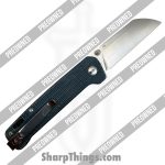 QSP - POBB-42 - Preowned Penguin LL - Folding Knife - D2 Satin Sheepsfoot - Micarta - Blue - Image 2