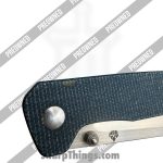 QSP - POBB-42 - Preowned Penguin LL - Folding Knife - D2 Satin Sheepsfoot - Micarta - Blue - Image 5