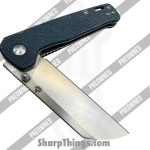 QSP - POBB-42 - Preowned Penguin LL - Folding Knife - D2 Satin Sheepsfoot - Micarta - Blue - Image 6